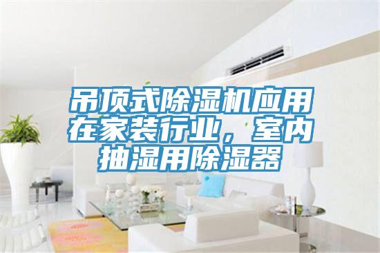 吊頂式黄瓜视频在线播放應用在家裝行業，室內抽濕用除濕器