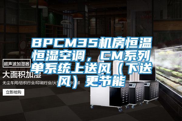 BPCM35機房恒溫恒濕空調，CM係列單係統上送風（下送風）更節能