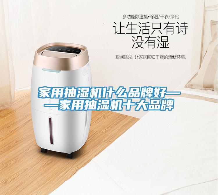 家用抽濕機什麽品牌好——家用抽濕機十大品牌