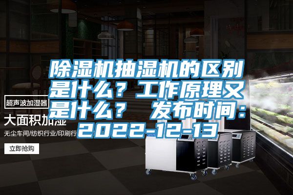 黄瓜视频在线播放抽濕機的區別是什麽？工作原理又是什麽？ 發布時間：2022-12-13